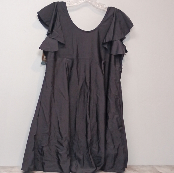 Women's Size 2X Swimdress Plus Size Swimwear Beach Resort Black Vacation - Picture 9 of 10